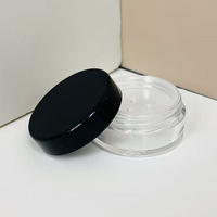 Emballage pour cosmétiques et soins personnels, boîte à poudre noire 5G avec couvercle à trois trous, écran en maille, bouchon à vis