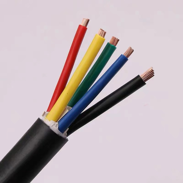 RVV 2*1.0 5*0.5 2*1.5 4*2.5 Multi Core Flexible Industrial Control Power Cable Low Voltage