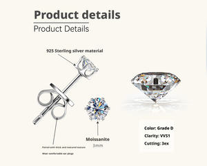 Pendientes <span class=keywords><strong>de</strong></span> Botón con Seis Puntas <span class=keywords><strong>de</strong></span> Moissanita Color D VVS, Venta Caliente en <span class=keywords><strong>Tiktok</strong></span>, para <span class=keywords><strong>Chicas</strong></span>, Plata <span class=keywords><strong>de</strong></span> Ley 925, Precio <span class=keywords><strong>de</strong></span> Mayoreo, Listos para Enviar - Product Image 6