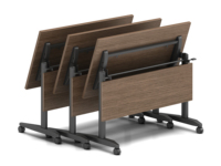 Table de formation moderne, mobilier de bureau, bureau de formation à plateau relevable, table de réunion pliable avec roulettes
