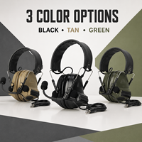 Casque de protection auditive électronique, volume à 6 niveaux, double réduction du bruit, prise de 7,0 mm pour le tir sportif et la chasse