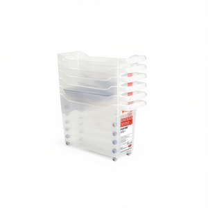 CARRITO MULTIUSOS Conteneur de rangement en plastique transparent multifonctionnel empilable par injection, rectangulaire, pour poussette et stockage alimentaire - Product Image 3