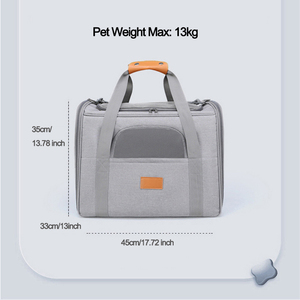 एयरलाइन को मंजूरी दी गई वाहक हल्के ढंग से ढहने वाली यात्रा पिल्ले के लिए विमान वाहक बिल्ली कुत्ते वाहक बैग - Product Image 2