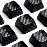 Carbon Fiber Anti-Pill Batik Pattern Hexagon Style Very Lightweight Keyboard Keycaps-Accessories