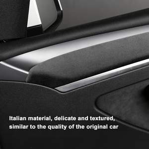 Tira Decorativa para Panel de Puerta Interior de Automóvil, Estilo Alcántara Italiano, para Tesla Model 3 Y 2017 2018 2019 2020 2021 2022 - Product Image 5