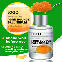 Sérum GUOCUI BIO TECH réparateur pour peaux rouges et abîmées, effet peau de verre, léger, à l'extrait de caviar, niacinamide et PDRN de saumon, formule Bounce Ball