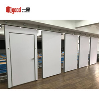 Egood Systèmes de Cloisons flexibles Cloisons économiques Panneau coulissant pliant blanc Cloisons avec porte