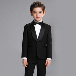 Conjunto <span class=keywords><strong>de</strong></span> traje <span class=keywords><strong>de</strong></span> esmoquin <span class=keywords><strong>para</strong></span> niños, traje formal con solapa <span class=keywords><strong>de</strong></span> satén <span class=keywords><strong>para</strong></span> fiesta <span class=keywords><strong>de</strong></span> boda, traje <span class=keywords><strong>para</strong></span> niños, chaqueta y pantalones, conjunto <span class=keywords><strong>de</strong></span> 2 piezas - Product Image 3