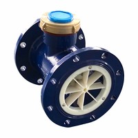 Flange Type Horizontal Woltmann Water Meter DN125 125mm Industrial Water Flow Meter with Pulse Port
