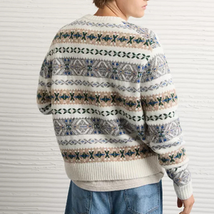 Nhà Máy bán hàng trực tiếp Bông Cá nhân hoá biểu tượng tùy chỉnh Mens áo thun áo len dệt kim - Product Image 2