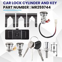 Pièces de carrosserie automobile, cylindre de serrure de porte et jeu de clés pour Mitsubishi Pajero pour Montero MK2 V31 V32 1990-2000 MR259766 MR259744