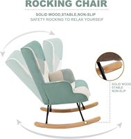 Fauteuil inclinable confortable épaissi en bois pingouin chaise berçante salon chambre balcon maison loisirs paresseux canapé Style pour simple