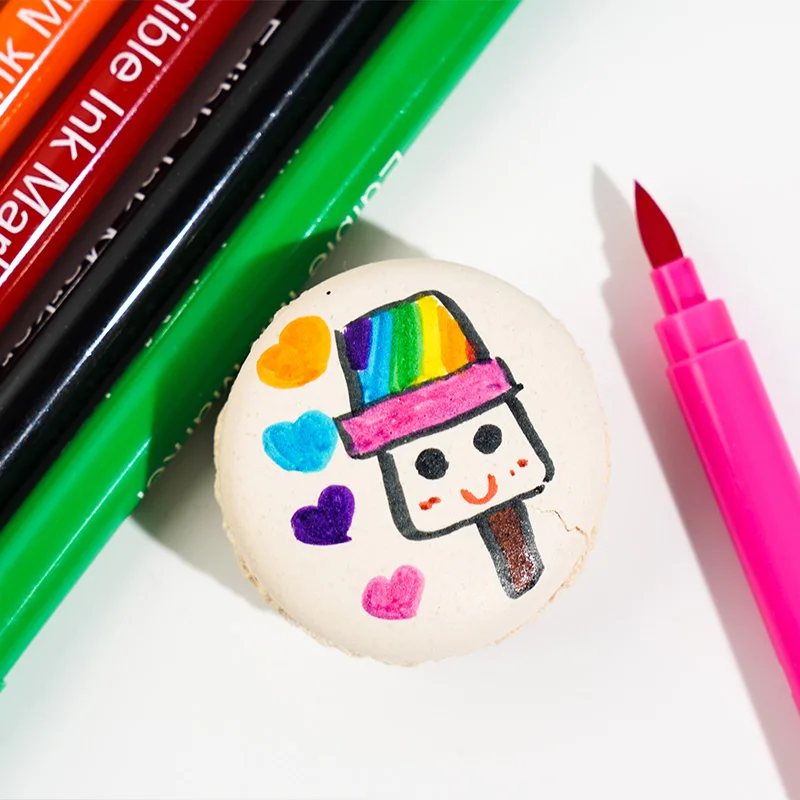 YAYANG 10 Colors Edible Ink Pen Food Grade Marker Food Coloring Pen Edible Marker Pen For Cake Cookies