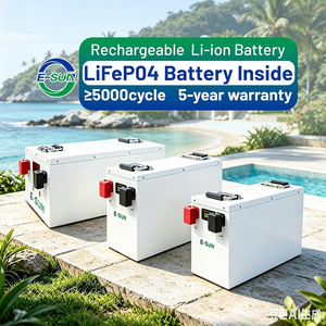 แบตเตอรี่ลิเธียมเก็บพลังงานแสงอาทิตย์ 2.5kWh 5kWh 25.6V ได้รับการรับรองมาตรฐาน CE 90% DOD 12v 280ah LiFePO4 พร้อม UPS สำหรับโครงการ - Product Image 5