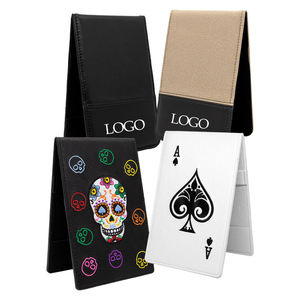 Porte-cartes de score de golf personnalisés OEM, étuis pour carnets de scores de golf en cuir PU, marque privée - Product Image 1