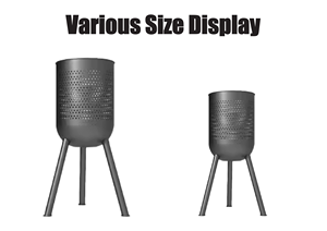 Foyer extérieur en acier au carbone pour jardin, personnalisable en gros, pour fêtes et feux de joie, avec panier à granulés - Product Image 5