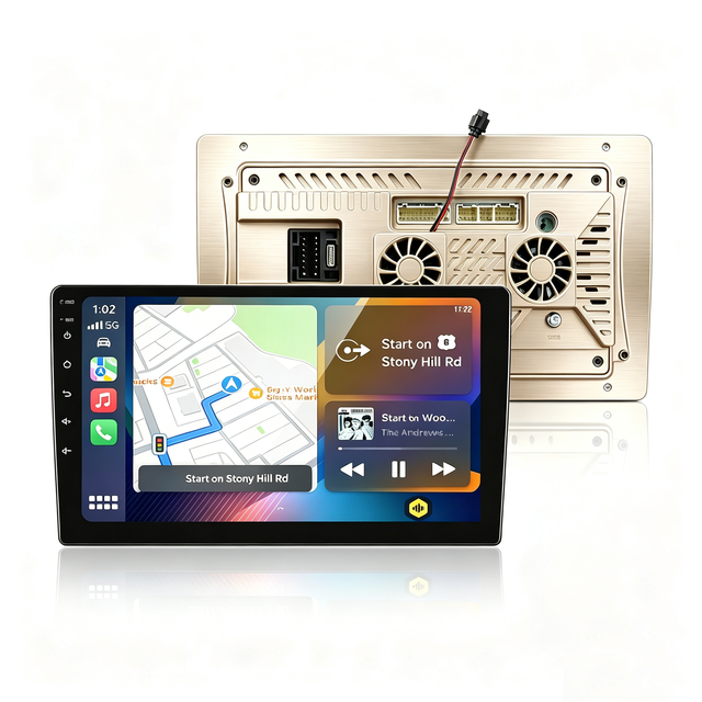 Nakamichi Nam5260 9'' 10'' Car Android Radio Media Stereo Player 4+64G AHD ASP DSP Carplay Fans Full Metal FHD Screen Wires Box