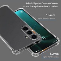 Étui de protection en TPU transparent de haute qualité, résistant aux chocs, épaisseur 1,5 mm, pour Samsung Galaxy A15 A16 A17 A25 A26 A27 A35 A36 A37 A55 A56 A57 5G