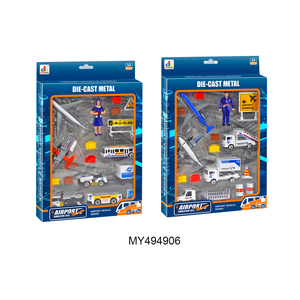 Giocattoli Educativi <span class=keywords><strong>per</strong></span> Bambini, Modellini di <span class=keywords><strong>Auto</strong></span> in Lega con Tema Aeroporto e Città, Serie con Ruote Libere - Product Image 5