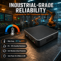 Mini PC sans ventilateur abordable, Intel J1900, ordinateur de poche portable pour le travail de bureau, lecture vidéo 4K, HTPC, ordinateur de bureau