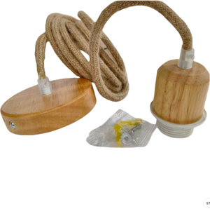 Trang Trí Mặt Dây Chuyền Đèn Kit Vít Phong Cách Gỗ Trần Rose Ánh Sáng Chủ 3M Cáp AC 165-265V 2-Năm Bảo Hành E26/E27 Cơ Sở Bóng Đèn - Product Image 6