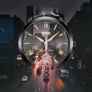 Reloj Mecánico Automático con Logotipo Personalizado de Fábrica OEM para Hombre, Acero Inoxidable 316L, Zafiro, Relojes de Cuero Genuino de Lujo - Product Image 4