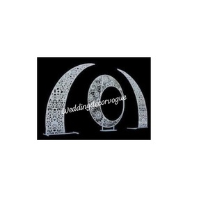 Mandap moderne luxueux en fibre de verre pour mariage avec source de lumière LED pour la décoration de la scène du jardin de la salle de banquet - Product Image 6