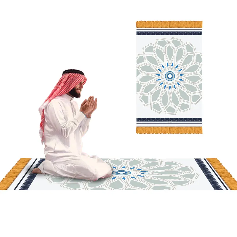 Fabrik versorgungs preis Truthahn design mit Quaste dick Satin Resistant muslimische Gebets matte islamische Gebets teppich matte
