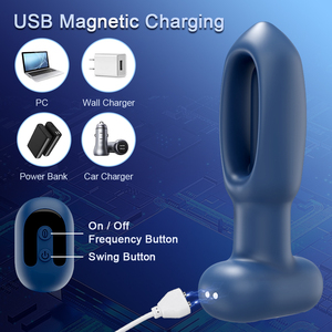 Juguete sexual Anal con vibración para movimiento de palmaditas Gay, Control remoto por aplicación, enchufe recargable - Product Image 6