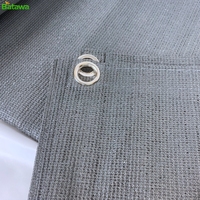 Markise teppich 300 x 500 cm - blau/grau Polyethylen (HDPE) Bodenblech mit Edelstahl-Augen