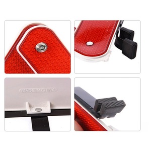 Vehicle Reflective Warning Triangle Folding Safety Sign <b>For</b> Accident Parking <b>Ground</b> Mount Plastic Material - Product Image 5