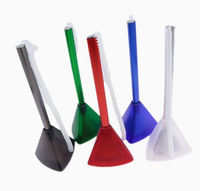 Support de stylo de bureau en plastique transparent pour le sport, base triangulaire, largeur d'écriture 1,0 mm, pour la signature de factures de fret express par ligne téléphonique
