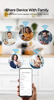 Termostat TRV Nirkabel Zigbee WiFi TYSH untuk Katup Radiator PC, Pengontrol Suhu Pemanas Lantai, Aplikasi Tuya, Remote untuk Rumah dan Hotel