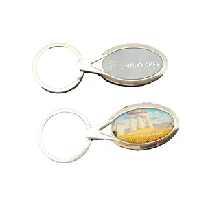 Sublimation Metal Promotional Keychains Backpack Hanging Ornaments Car Accessories Keychains Metal Keychains Pendants