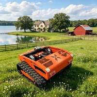 Tondeuse à gazon automatisée télécommandée pour terrains accidentés, vergers et terres montagneuses, auto-propulsée et tout-terrain