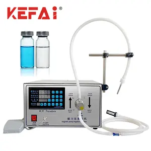 KEFAI Magnetic Pump High Quality Accuracy 10ml Oil Vial Liquid Semi-auto Filling Machine for 1-1000 ml