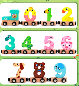 Tren Digital <span class=keywords><strong>de</strong></span> Juguete para Niños y Niñas, Juguetes Educativos <span class=keywords><strong>de</strong></span> Madera, <span class=keywords><strong>Bloques</strong></span> <span class=keywords><strong>de</strong></span> Construcción <span class=keywords><strong>de</strong></span> Tractor con Letras para Armar, <span class=keywords><strong>de</strong></span> 2 a <span class=keywords><strong>4</strong></span> Años - Product Image 2
