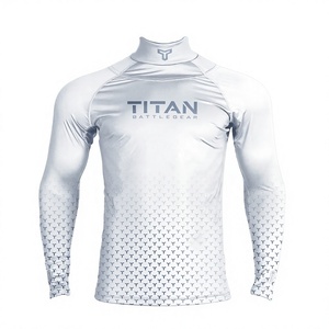 Wholesale Custom Team Logo Blue Sports Unisex <b>Ice</b> <b>Hockey</b> <b>Neck</b> <b>Guard</b> Adult Shirt Arm Protection Cut Proof Quick Dry - Product Image 1