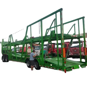 Hot Sale 2 Axles Double Deck Vehicle Transport Car Carrier Truck Trailer