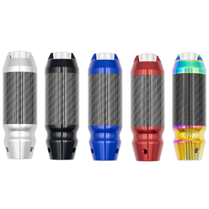 10cm Carbon Fiber <b>Gear</b> Shift <b>Knob</b> Manual Transmission Aluminum Automatic <b>Gear</b> Shift <b>Knob</b> Lever Head Car Accessories - Product Image 2