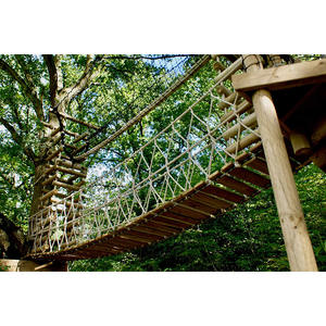 オリジナル工場製 ネイチャー・トレイル歩行者橋 ロープと木製の吊り橋 ロープバランスブリッジ アドベンチャーパーク向け - Product Image 6