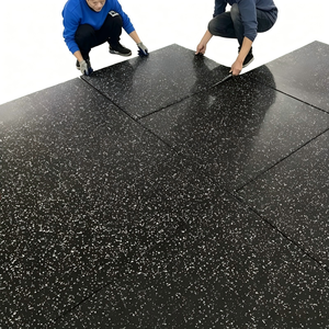 Tapetes de Goma para Gimnasio, Antideslizantes, Resistentes al Desgaste, Absorbentes de Impactos, Duraderos, para Equipos de Ejercicio y Áreas de Levantamiento de Pesas - Product Image 1