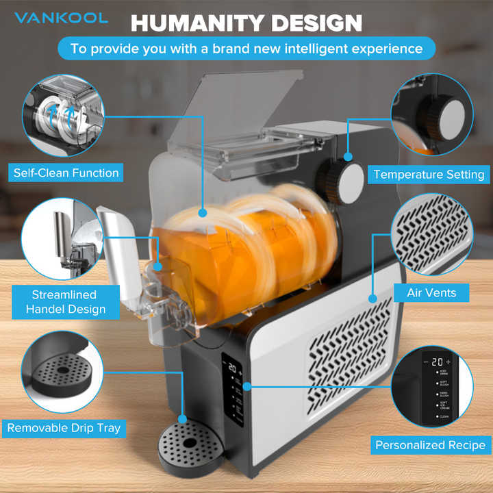 1.8L Thailand Table Top tank Slushy Machine Soft Drinks Slushie Machine ...