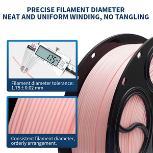 Filament d'impression 3D PLA monocolore de base 1,75 mm, bonne fluidité professionnelle, sans obstruction, pour la création de modèles 3D et les travaux artisanaux - Product Image 4