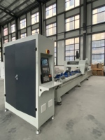 Centre d'usinage CNC OUWO robuste de 7200 mm pour le fraisage, le perçage et le chanfreinage de profilés de murs rideaux avec magazine d'outils à 6 stations