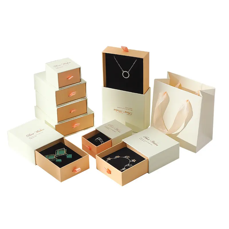 Piccole scatole regalo eleganti con marchio personalizzato per regalo