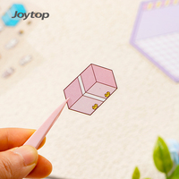 Autocollants décoratifs Joytop à fond transparent pour carnets et agendas, autocollants personnalisés en gros avec logo, autocollants imperméables, fournitures scolaires