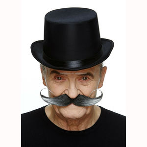 Disfraz <span class=keywords><strong>de</strong></span> bigote <span class=keywords><strong>de</strong></span> pelo falso con gancho <span class=keywords><strong>de</strong></span> capitán grande - Product Image 3