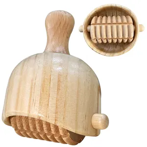 Gua Sha-vaso de Madera con rodillo anticelulítico, herramientas de escultura de Madera Para cuerpo, copa sueca, Madera Para máscaras reductoras