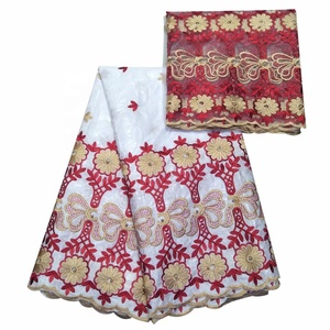 H & D tessuto stile moda africano Bazin ricamo Bazin tessuto pizzo Bazin - Product Image 4